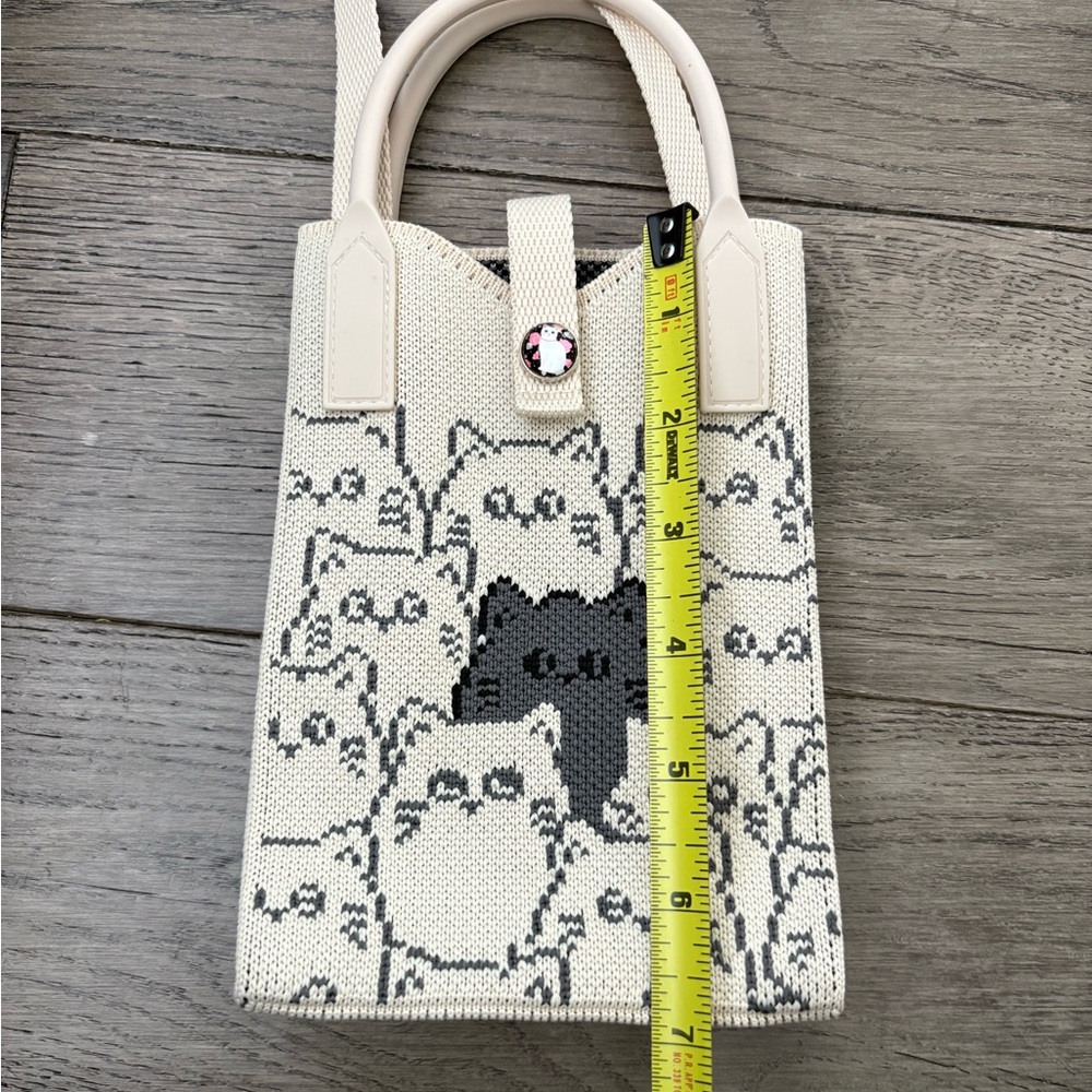 Chic Cat Patterned Mini Bag - image 6